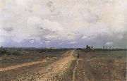 Isaac Levitan The Vladimirka Road oil painting artist